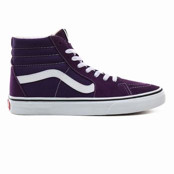 Vans Sk8-Hi - Miesten Korkeavartiset tennarit - Violetit Indigo/Valkoinen